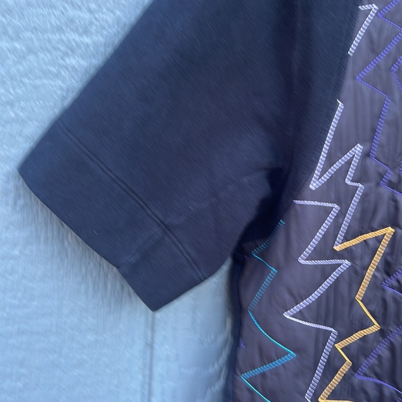 Air Jordan NWOT quilted embroidered short sleeve hoody eye catching men’s sz M - Picture 6 of 12